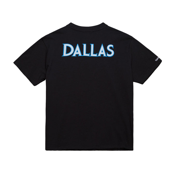 DALLAS MAVERICKS MITCHELL & NESS 2025-26 CITY EDITION WOMEN'S BLACK BOYFRIEND TEE