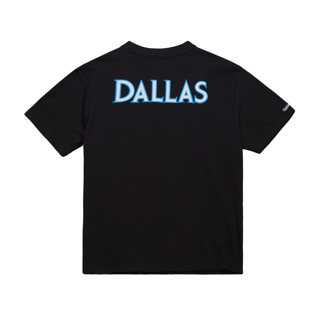 DALLAS MAVERICKS MITCHELL & NESS 2025-26 CITY EDITION WOMEN'S BLACK BOYFRIEND TEE