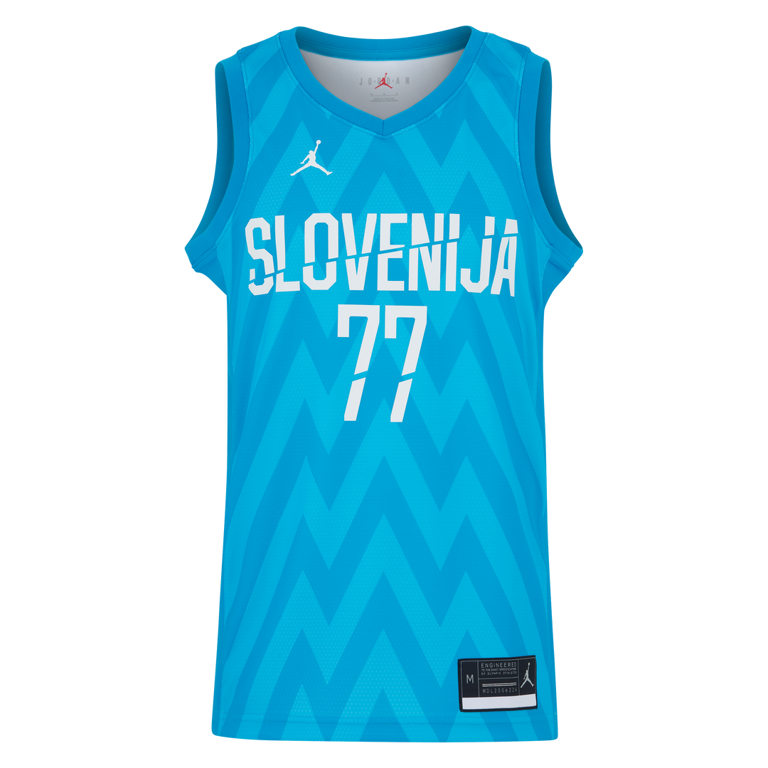 DALLAS MAVERICKS JORDAN BRAND LUKA DONČIĆ SLOVENIA JERSEY ROAD SWINGMAN JERSEY