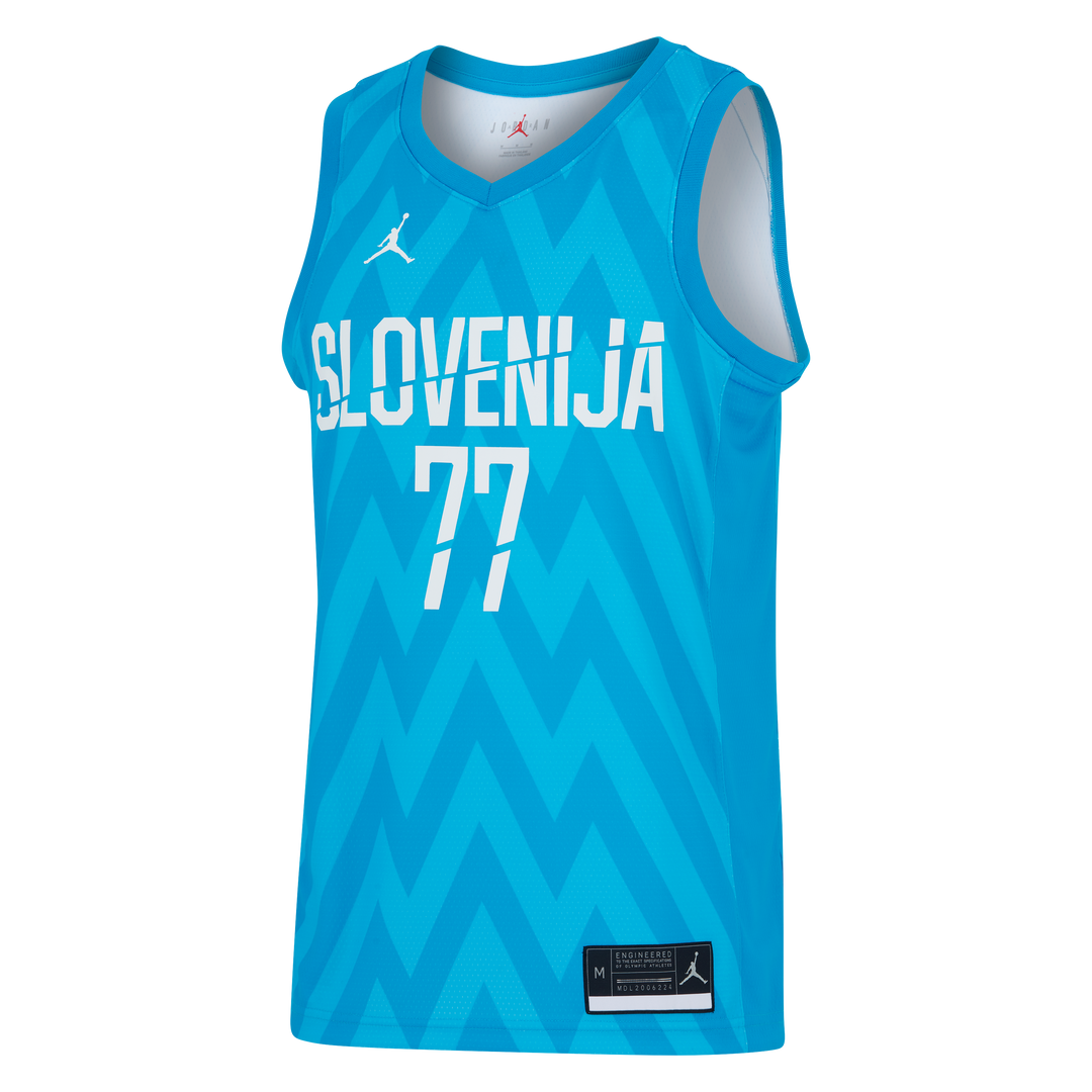 DALLAS MAVERICKS JORDAN BRAND LUKA DONČIĆ SLOVENIA JERSEY ROAD SWINGMAN JERSEY