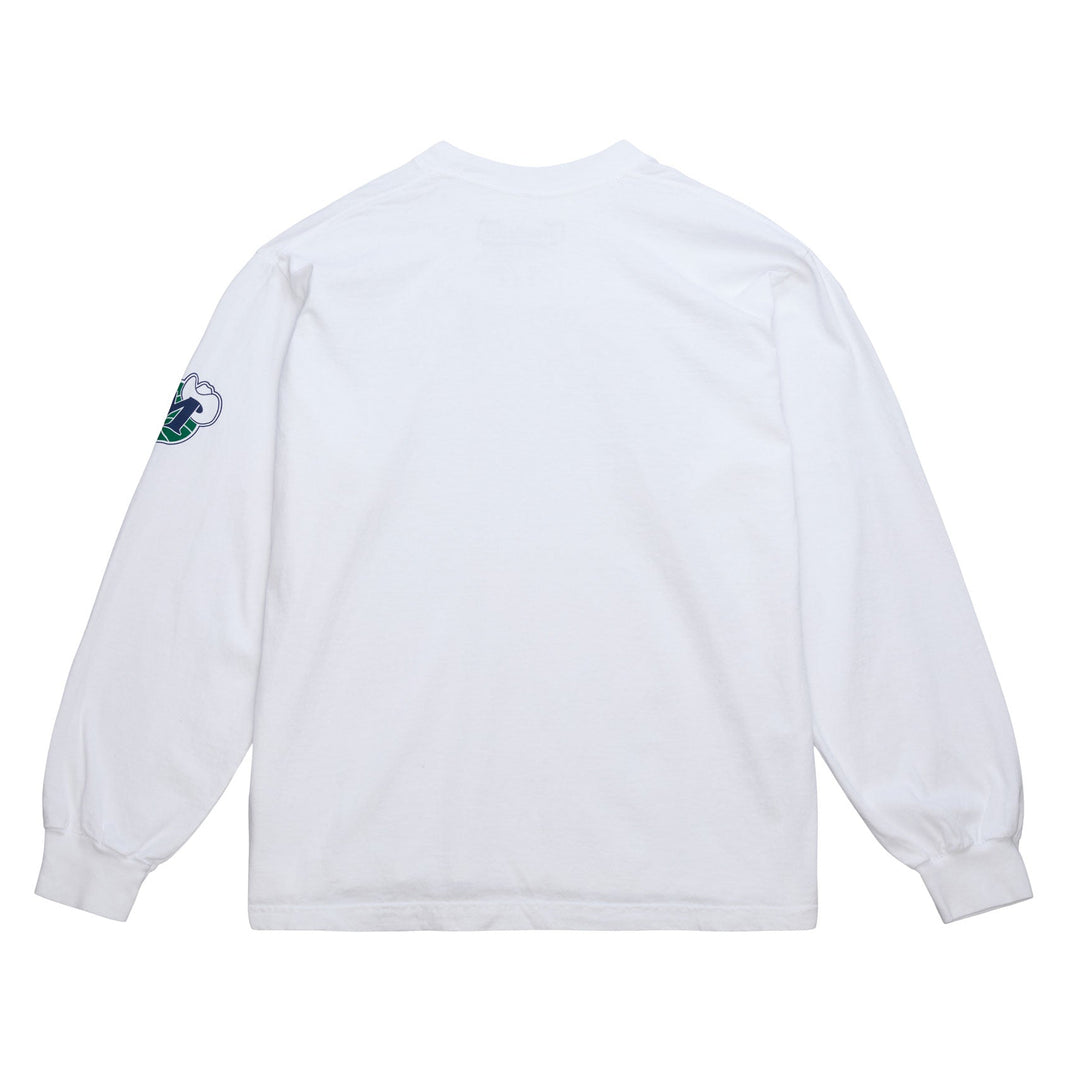 DALLAS MAVERICKS X SNEAKER POLITICS WHITE LONG SLEEVE TEE