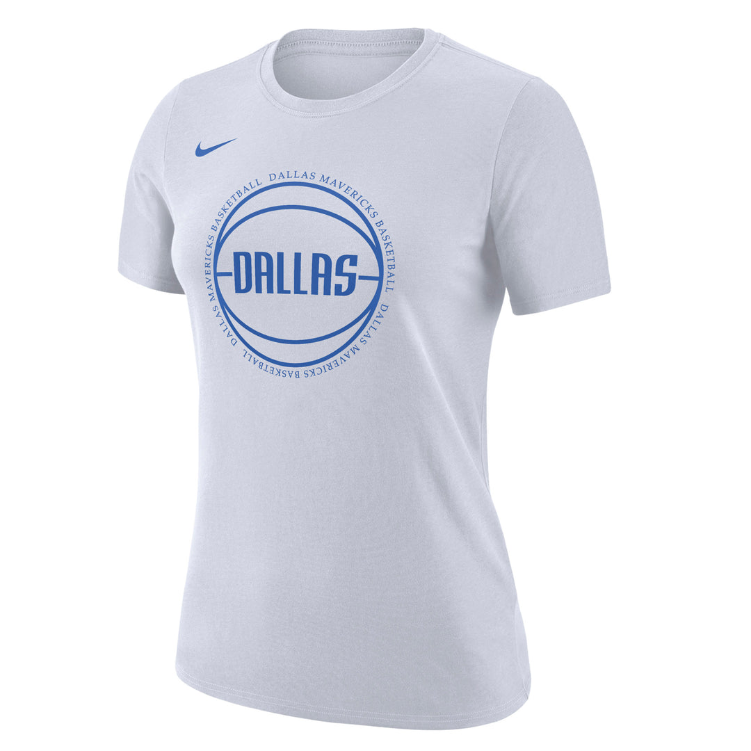 DALLAS MAVERICKS NIKE WOMEN'S WHITE DALLAS TEE
