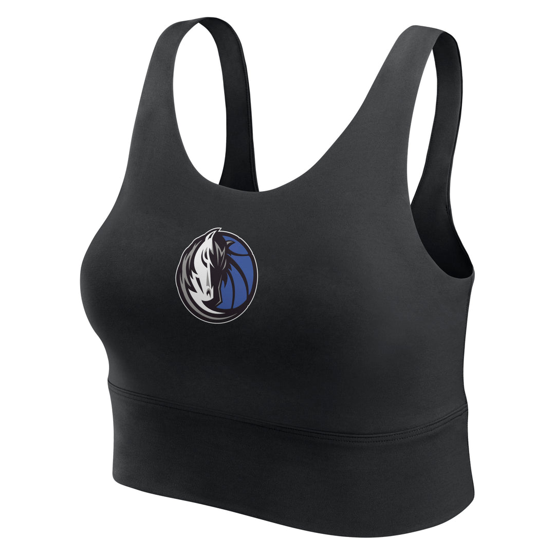 DALLAS MAVERICKS NIKE WOMEN'S BLACK HORSEHEAD SPORTS BRA