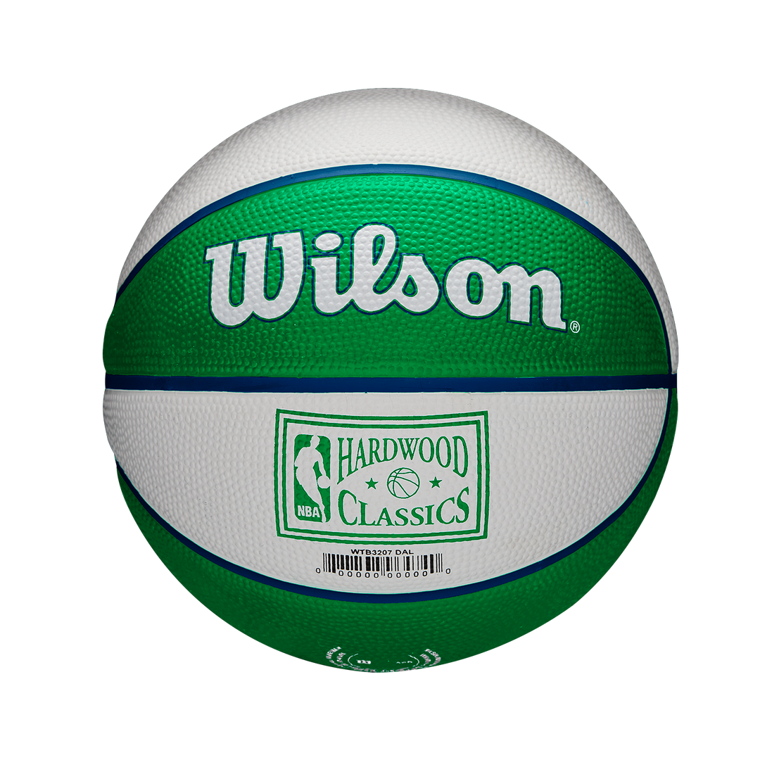 DALLAS MAVERICKS WILSON B3 GREEN MINI HARDWOOD CLASSIC BASKETBALL