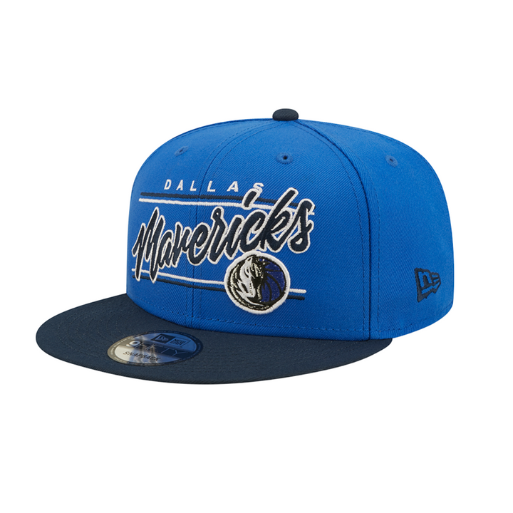 DALLAS MAVERICKS NEW ERA HORSEHEAD TEAM SCRIPT SNAPBACK