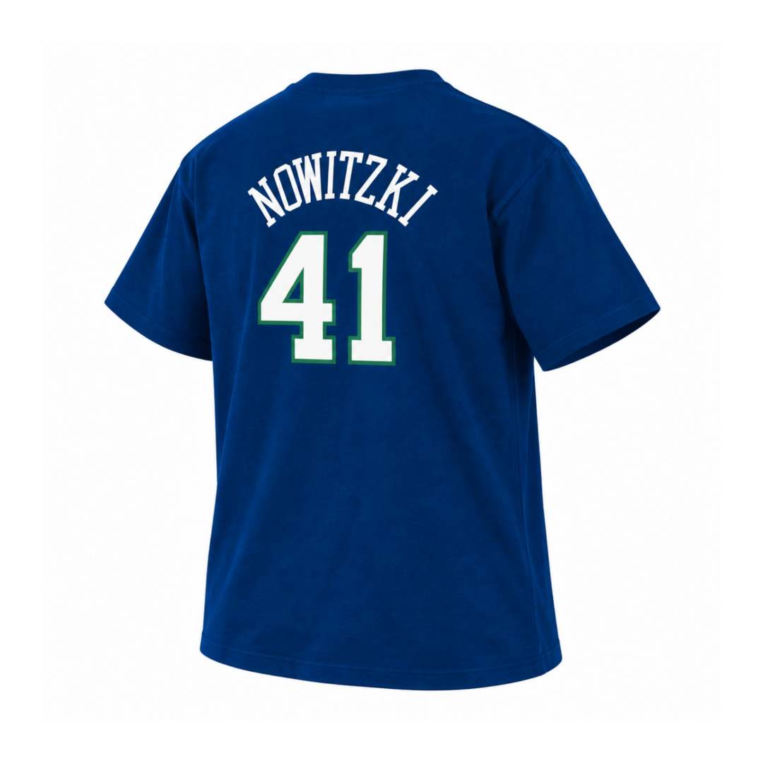 Dallas Mavericks Youth Hwc Dirk Name & Number Tee