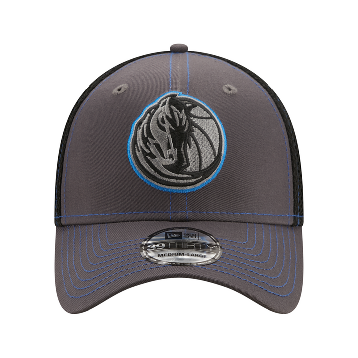 DALLAS MAVERICKS NEW ERA GREY TEAM NEO 39THIRTY FLEX HAT