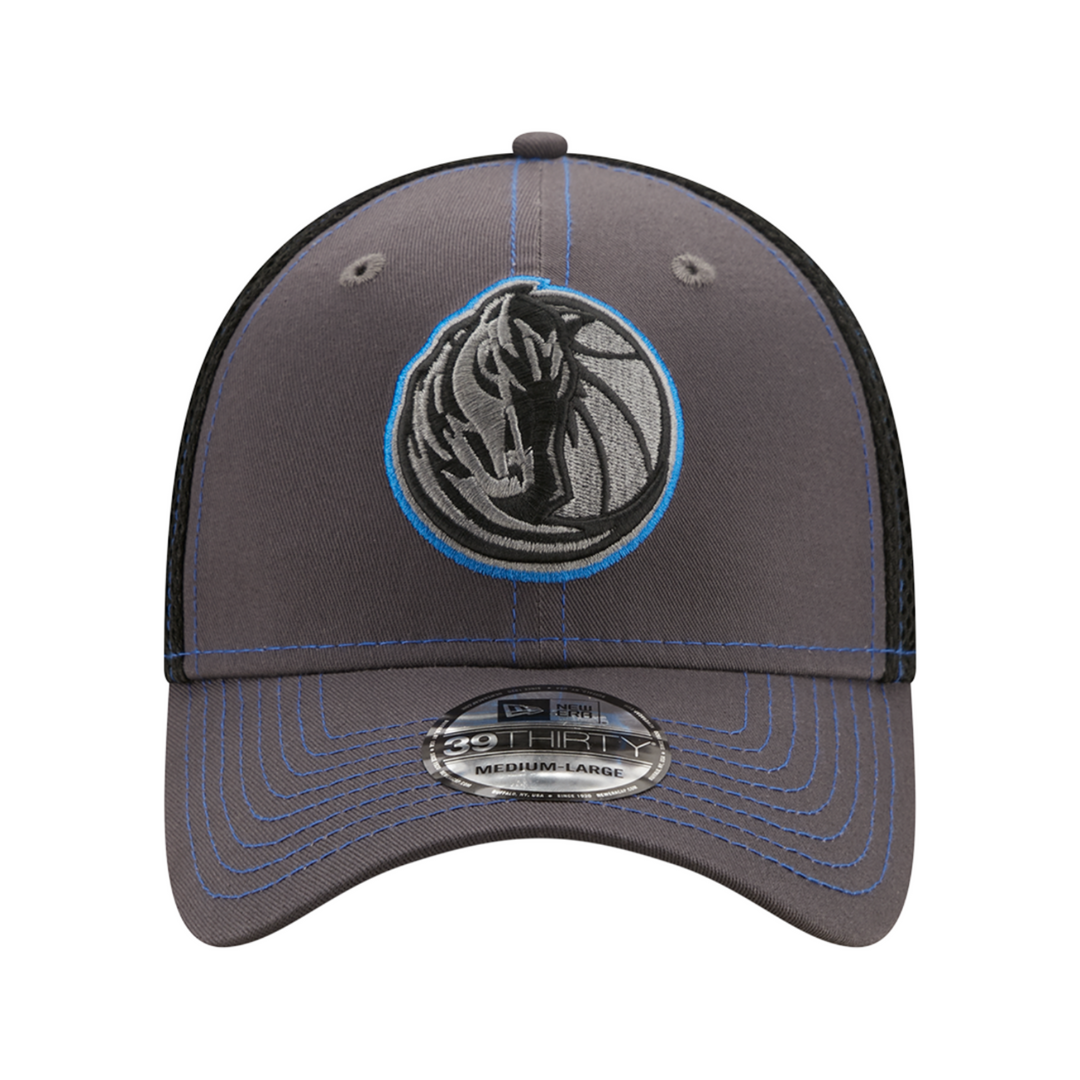 DALLAS MAVERICKS NEW ERA GREY TEAM NEO 39THIRTY FLEX HAT