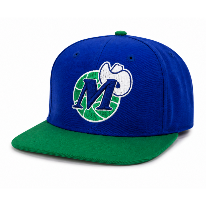 Dallas Mavericks Mitchell & Ness Youth Hardwood Classic Patch Snapback