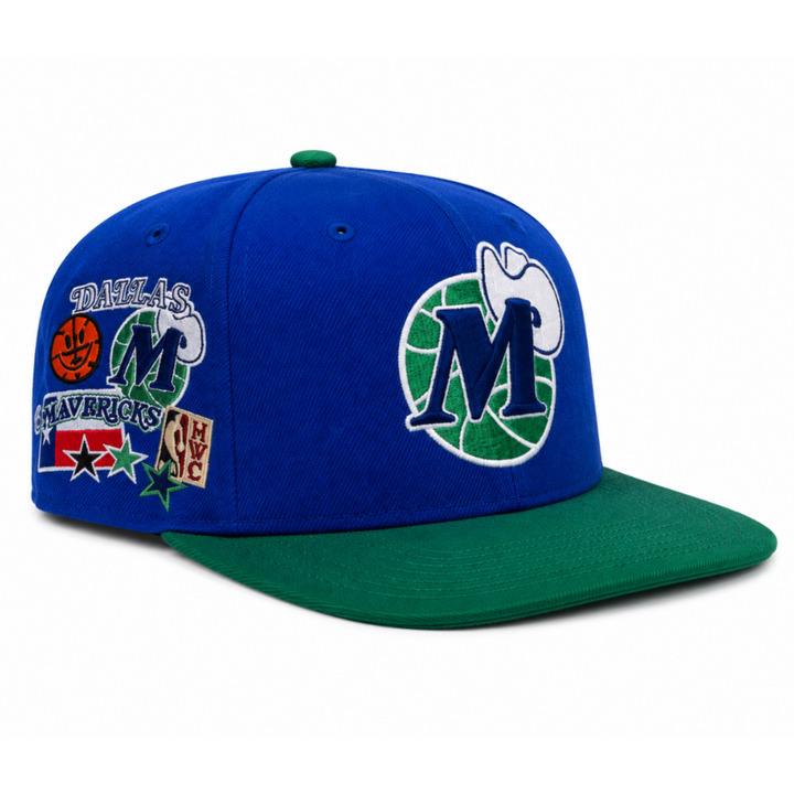 Dallas Mavericks Mitchell & Ness Youth Hardwood Classic Patch Snapback