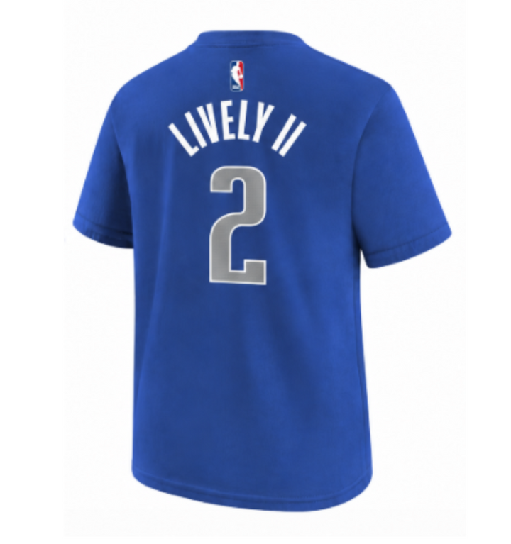 Dallas Mavericks Youth Lively II Icon Name & Number Tee