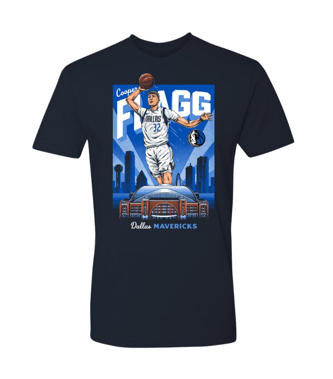 DALLAS MAVERICKS COOPER FLAGG ARENA SHORT SLEEVE TEE
