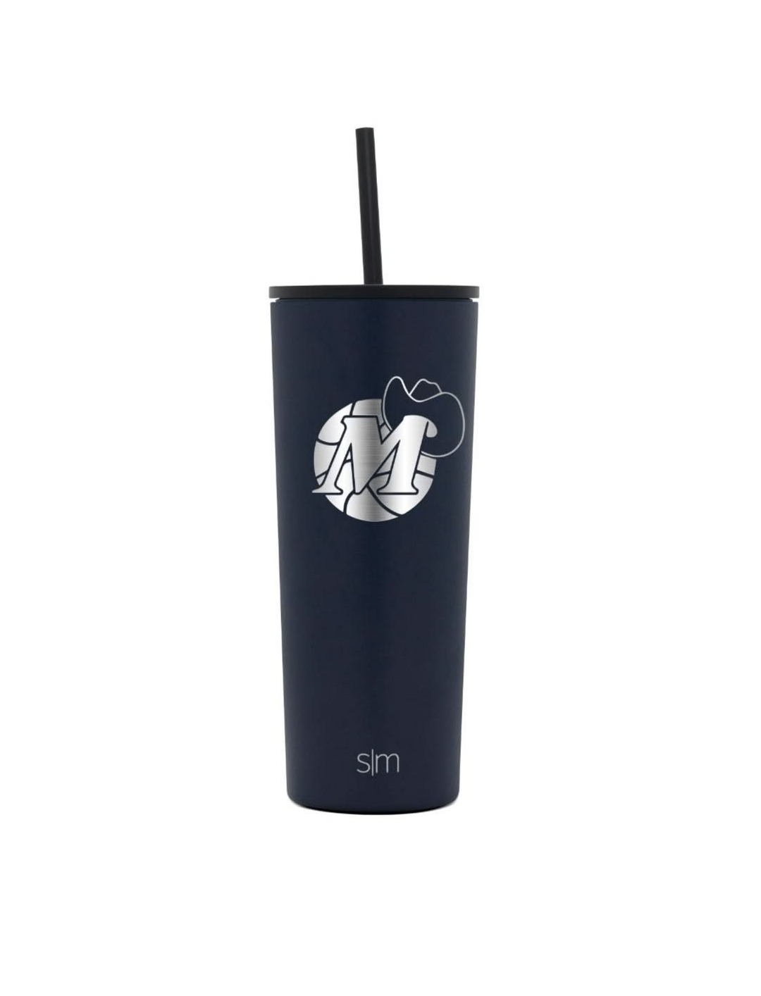 DALLAS MAVERICKS SIMPLE MODERN 24OZ NAVY M-HAT TUMBLER