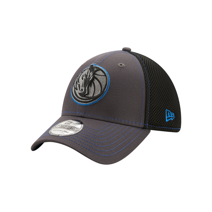 DALLAS MAVERICKS NEW ERA GREY TEAM NEO 39THIRTY FLEX HAT