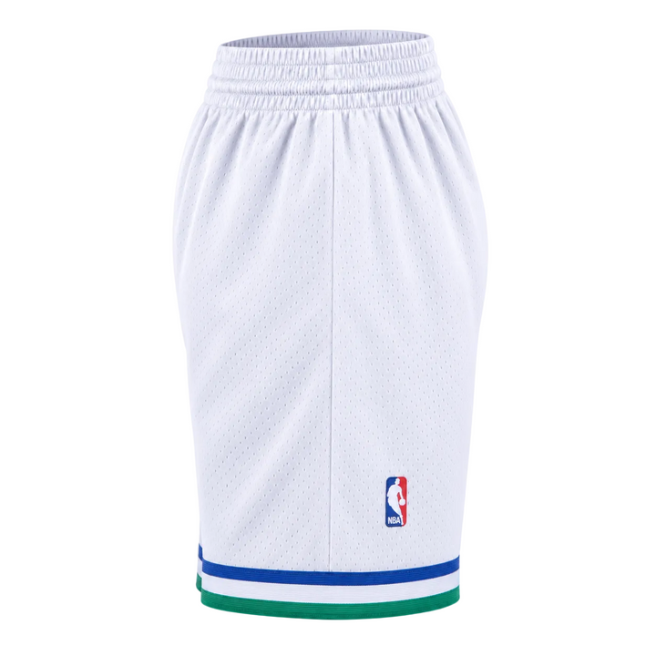 Dallas Mavericks Mitchell & Ness White M-Hat Swingman Shorts