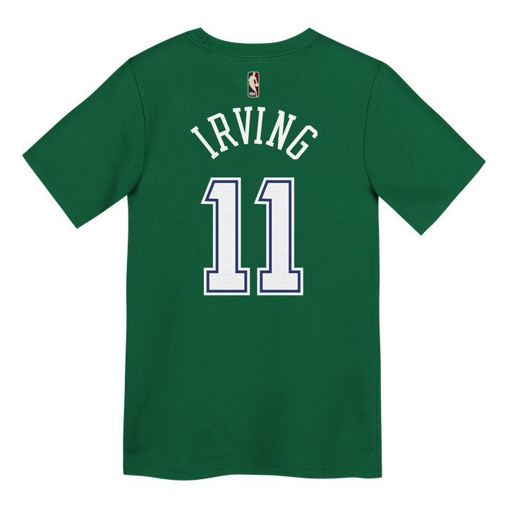 DALLAS MAVERICKS NIKE OUTERSTUFF HARDWOOD CLASSIC KIDS KYRIE IRVING NAME & NUMBER TEE