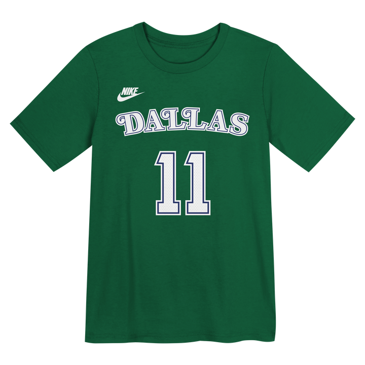 DALLAS MAVERICKS NIKE OUTERSTUFF HARDWOOD CLASSIC KIDS KYRIE IRVING NAME & NUMBER TEE