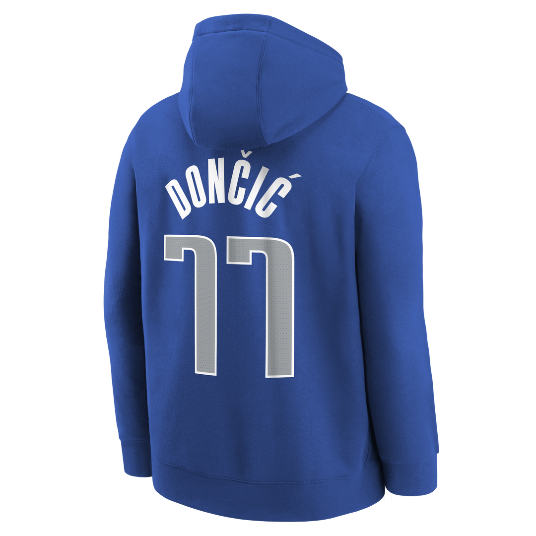 DALLAS MAVERICKS NIKE OUTERSTUFF YOUTH ROYAL BLUE NAME AND NUMBER HOODIE