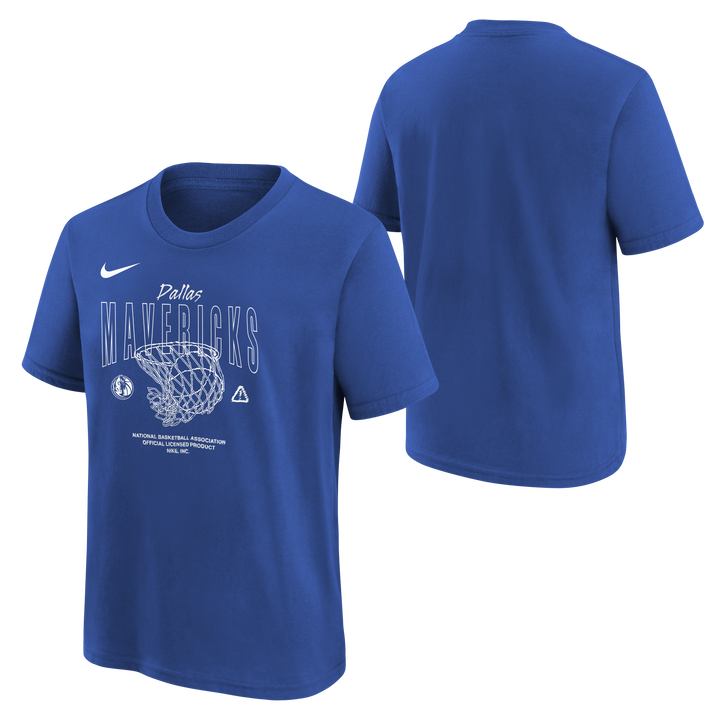 DALLAS MAVERICKS NIKE OUTERSTUFF YOUTH ROYAL BLUE COURTSIDE TEE