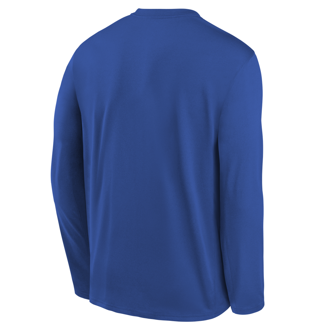 DALLAS MAVERICKS NIKE OUTERSTUFF YOUTH ROYAL BLUE PRACTICE LONG SLEEVE TEE