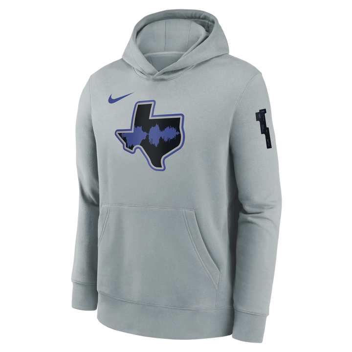 DALLAS MAVERICKS NIKE OUTERSTUFF CITY EDITION GREY HOODIE - YOUTH