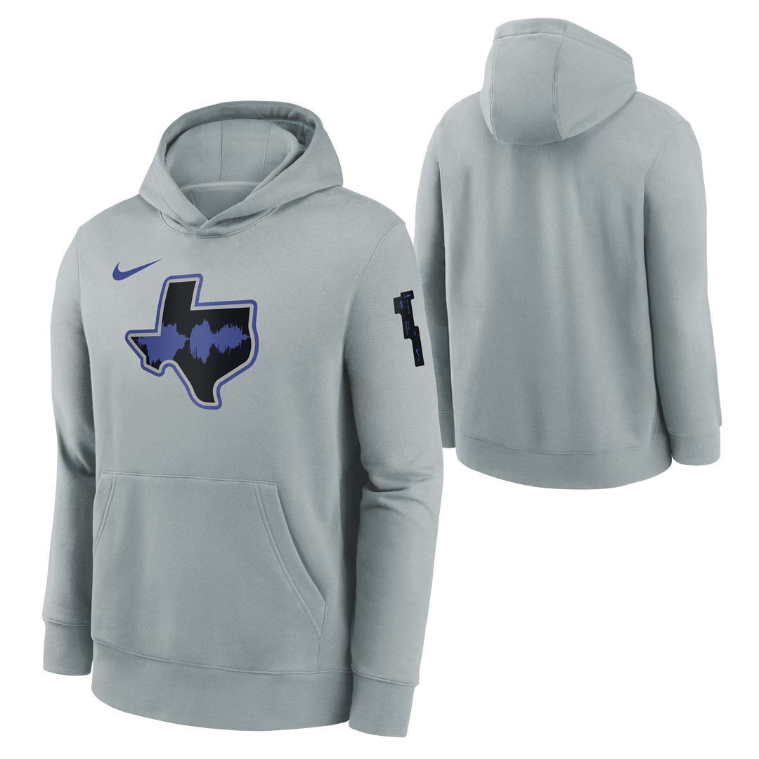 DALLAS MAVERICKS NIKE OUTERSTUFF CITY EDITION GREY HOODIE - YOUTH