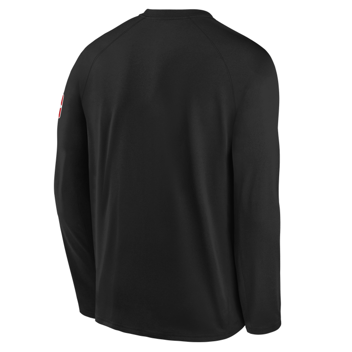 DALLAS MAVERICKS NIKE OUTER STUFF 2025-26 CITY EDITION YOUTH BLACK LONG SLEEVE WARM-UP TOP