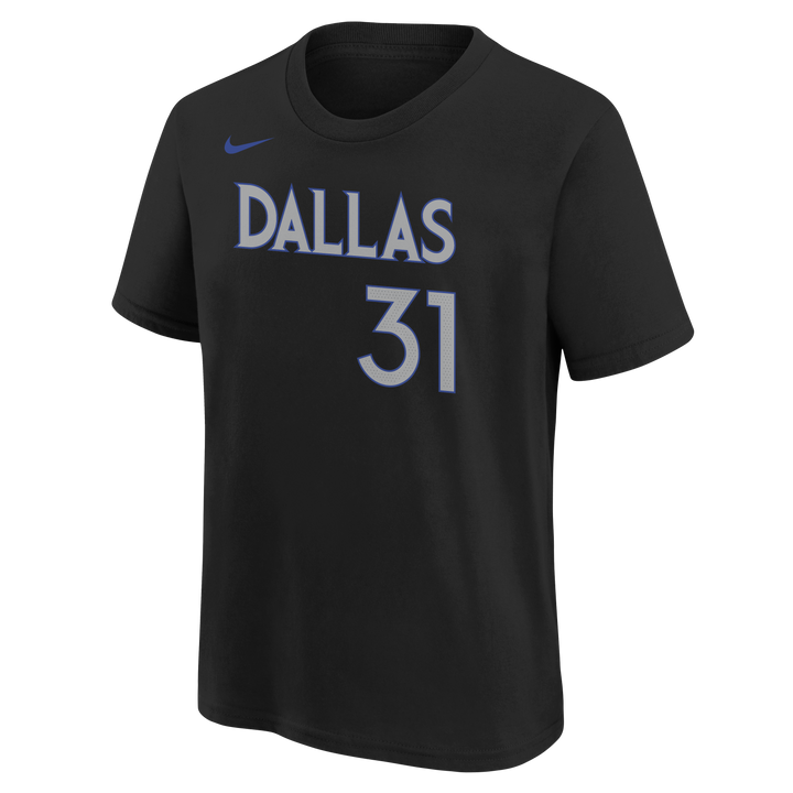DALLAS MAVERICKS NIKE OUTERSTUFF 2025-26 CITY EDITION YOUTH KLAY THOMPSON NAME & NUMBER TEE