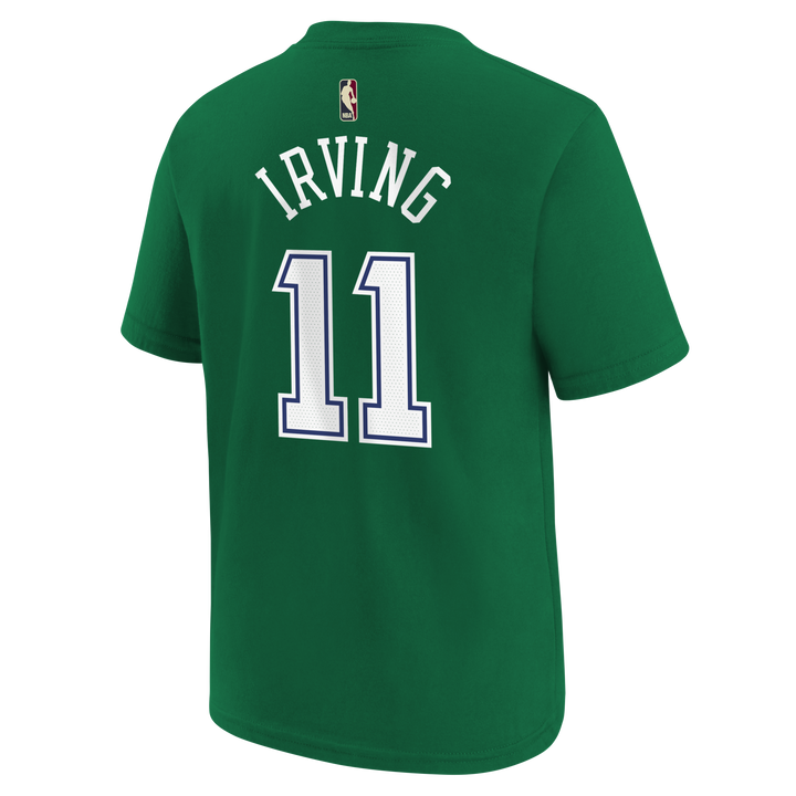 DALLAS MAVERICKS NIKE OUTERSTUFF HARDWOOD CLASSIC YOUTH KYRIE IRVING NAME & NUMBER TEE