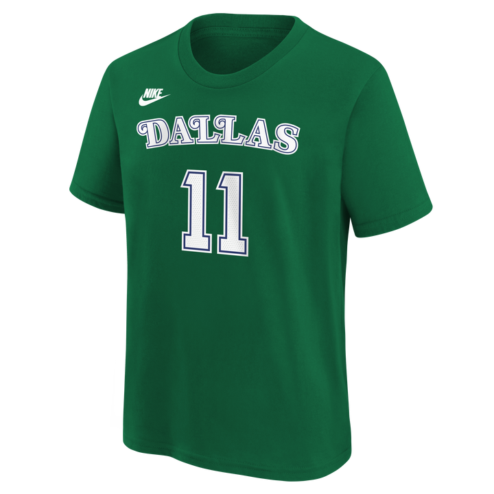 DALLAS MAVERICKS NIKE OUTERSTUFF HARDWOOD CLASSIC YOUTH KYRIE IRVING NAME & NUMBER TEE