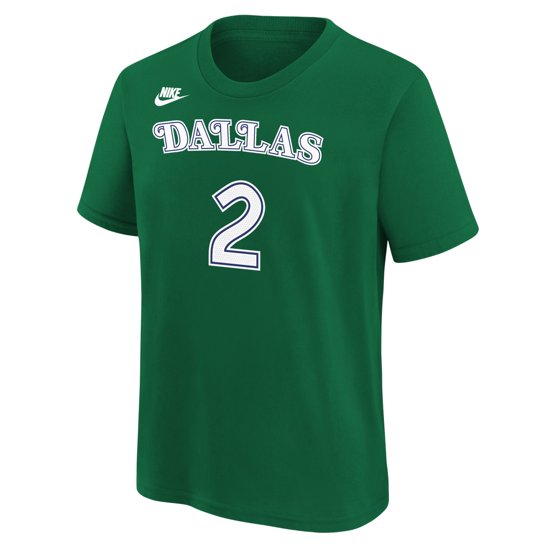 DALLAS MAVERICKS NIKE OUTERSTUFF HARDWOOD CLASSIC YOUTH DERECK LIVELY II NAME & NUMBER TEE