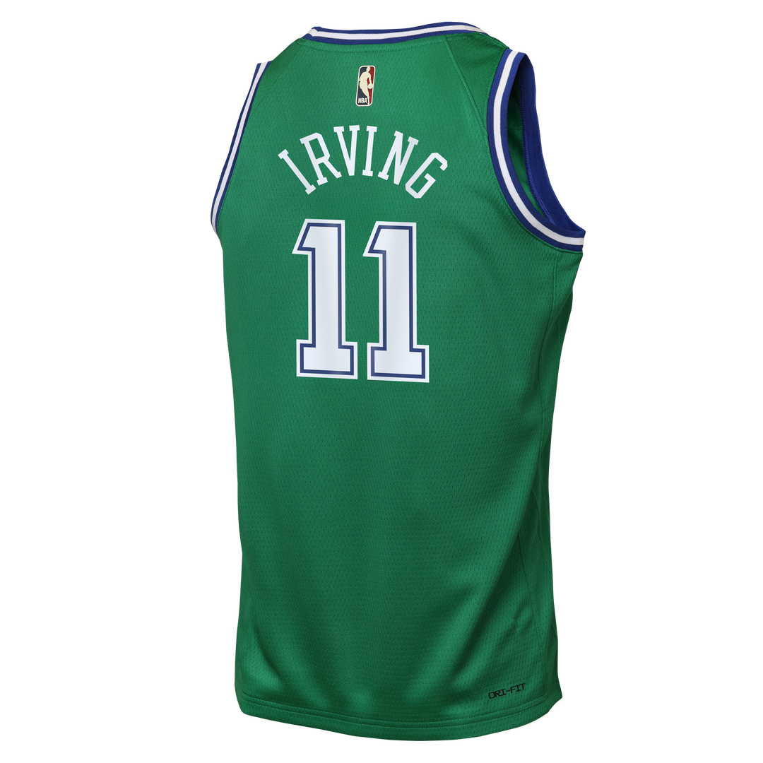 DALLAS MAVERICKS NIKE OUTERSTUFF HARDWOOD CLASSIC YOUTH KYRIE IRVING SWINGMAN JERSEY