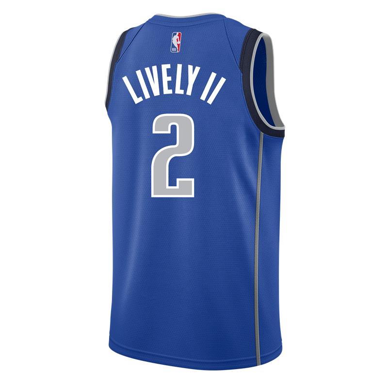 DALLAS MAVERICKS DERECK LIVELY II ICON SWINGMAN JERSEY