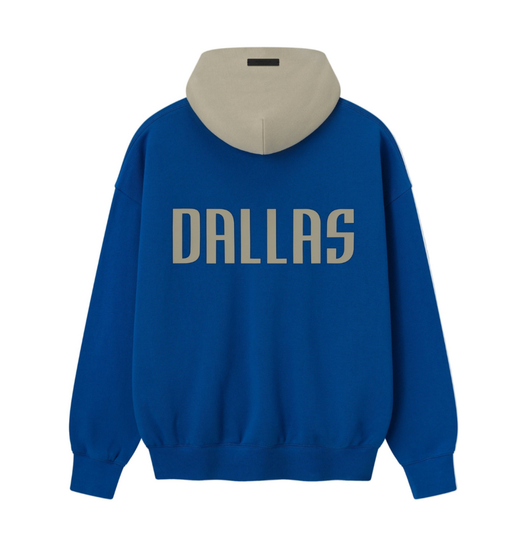 DALLAS MAVERICKS FEAR OF GOD ROYAL ESSENTIALS HOODIE