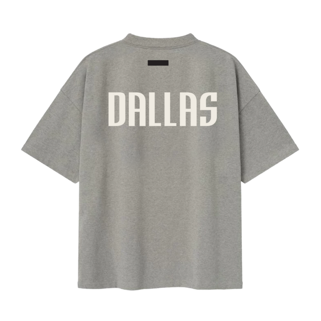 DALLAS MAVERICKS FEAR OF GOD DARK HEATHER ESSENTIALS SHORT SLEEVE TEE