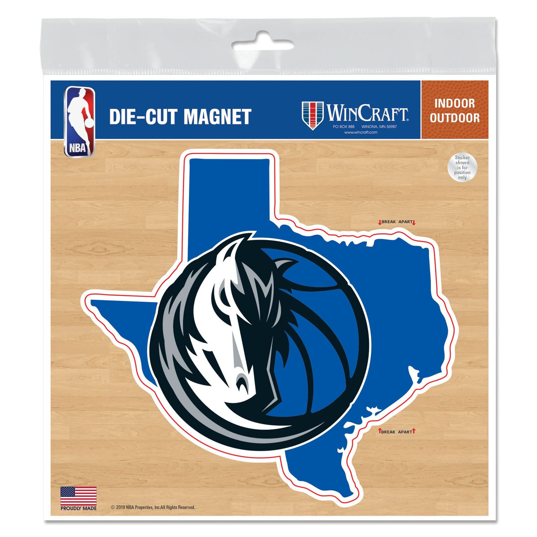 DALLAS MAVERICKS TWXAS DIE-CUT MAGNET
