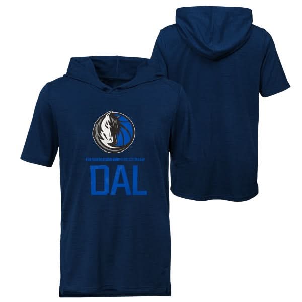 DALLAS MAVERICKS KIDS STATIC PERFORMANCE HOODED TOP
