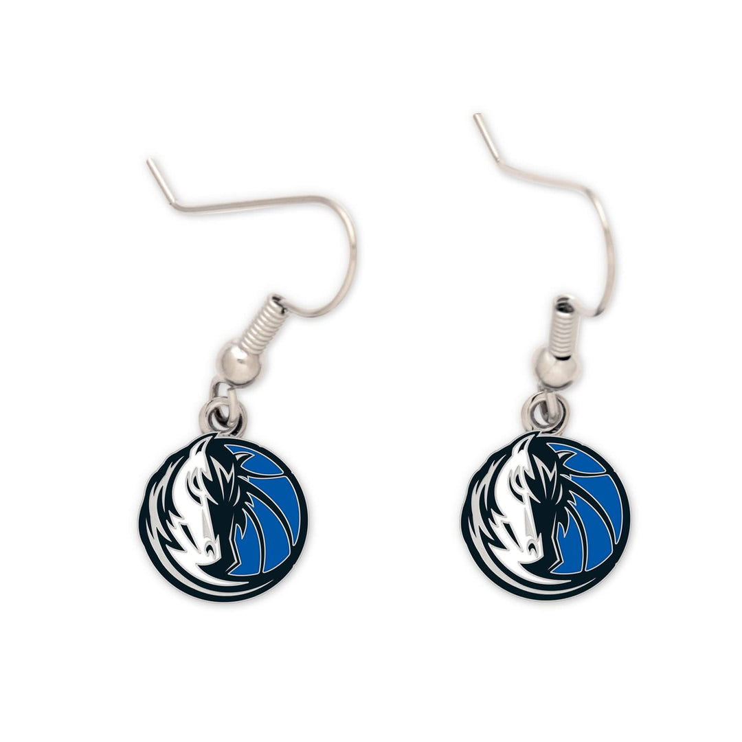 DALLAS MAVERICKS WINCRAFT 2020 HORSE HEAD LOGO DANGLE EARRINGS