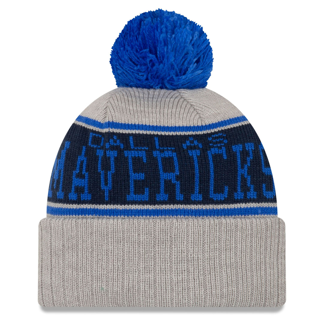 DALLAS MAVERICKS NEW ERA STRIPE POM KNIT HAT