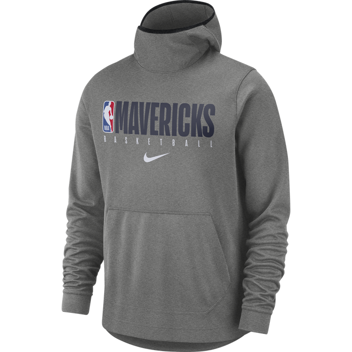 DALLAS MAVERICKS NIKE SPOTLIGHT GRAY PRACTICE HOODIE