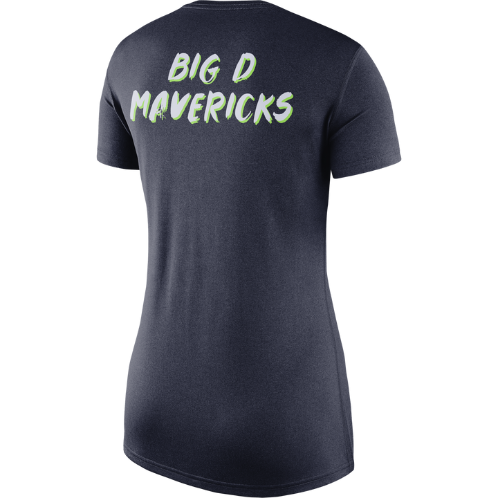 DALLAS MAVERICKS WOMEN'S CITY EDITION 19-20 TEXAS NAVY V-NECK TEE