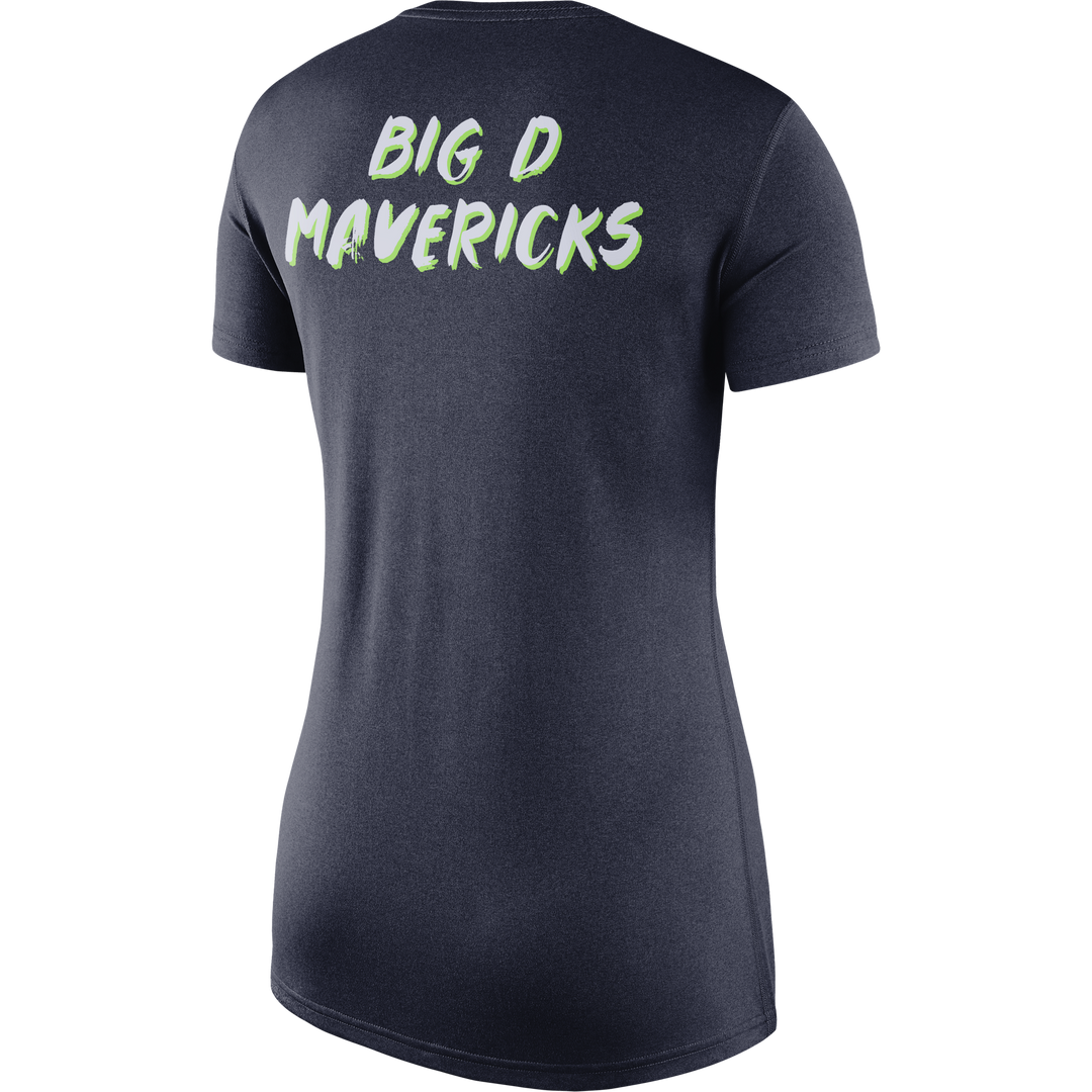 DALLAS MAVERICKS WOMEN'S CITY EDITION 19-20 TEXAS NAVY V-NECK TEE