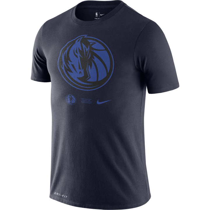 DALLAS MAVERICKS NIKE ESSENTIAL LOGO NAVY TEE