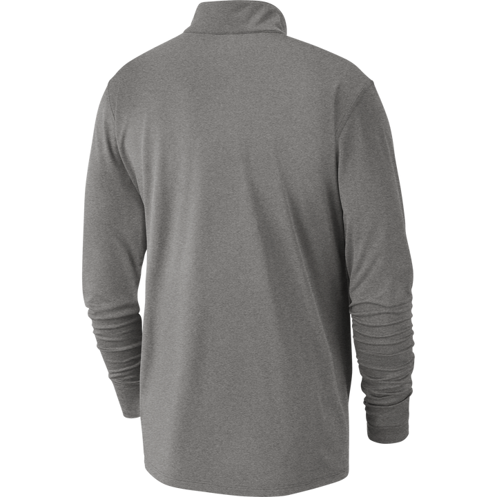 DALLAS MAVERICKS NIKE 20-21 GRAY ELEMENT HALF ZIP LONG SLEEVE TOP