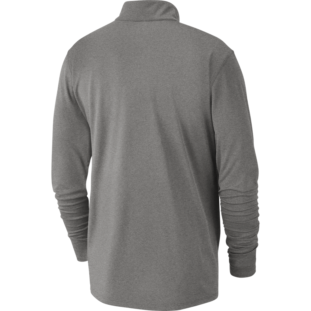 DALLAS MAVERICKS NIKE 20-21 GRAY ELEMENT HALF ZIP LONG SLEEVE TOP