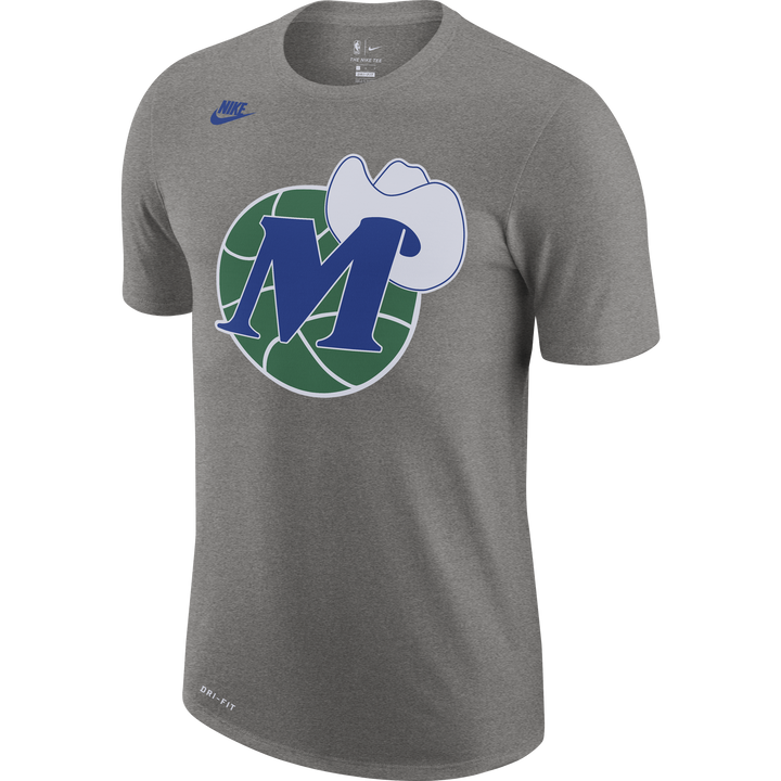 DALLAS MAVERICKS NIKE HARDWOOD CLASSIC M-HAT GRAY TEE