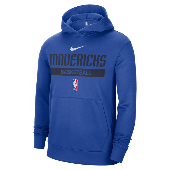 DALLAS MAVERICKS NIKE PRACTICE SPOTLIGHT ROYAL PULLOVER HOODIE