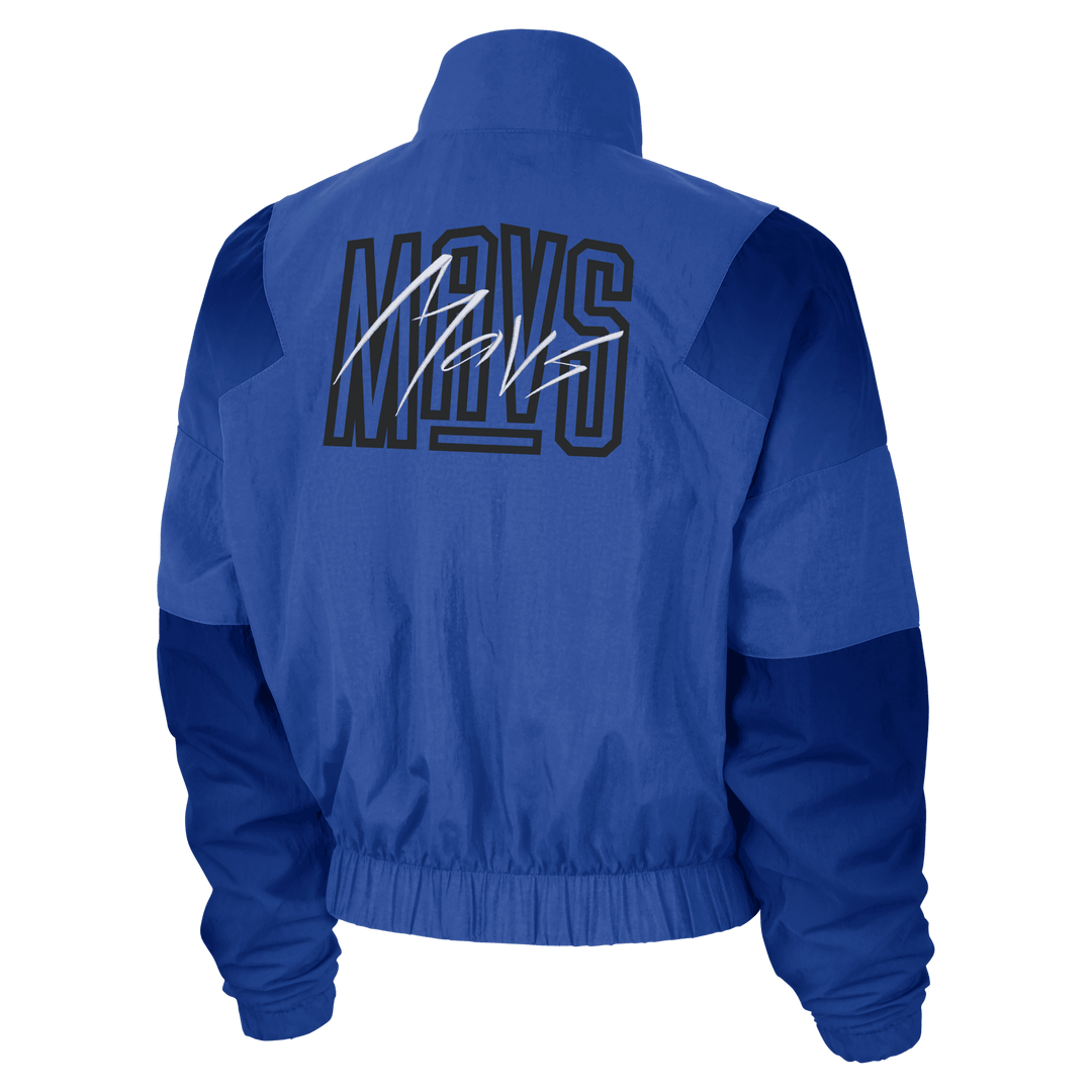 DALLAS MAVERICKS NIKE WOMENS COURTSIDE LIGHTWEIGHT ROYAL JACKET