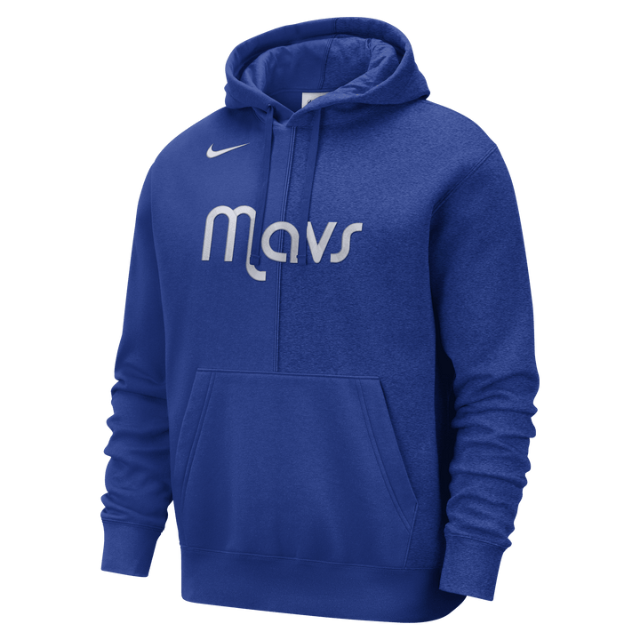 DALLAS MAVERICKS NIKE COURTSIDE ROYAL PULLOVER HOODIE