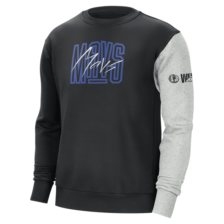 DALLAS MAVERICKS NIKE COURTSIDE GX LONGSLEEVE CREW